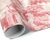  rood Toile de Joy Cadeaupapier (Rol Hoek)