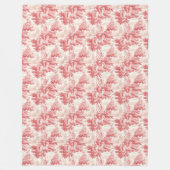  rood Toile de Joy Fleece Deken (Voorkant)