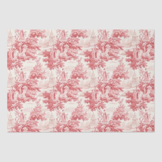  rood Toile de Joy Tissuepapier (Voorkant)