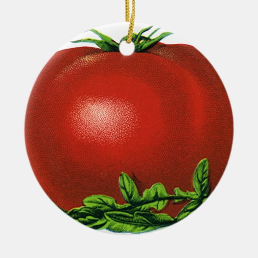  Rood Tomaat, groenten en fruit Keramisch Ornament (Voorkant)