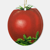  Rood Tomaat, groenten en fruit Keramisch Ornament (Links)