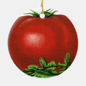  Rood Tomaat, groenten en fruit Keramisch Ornament (Achterkant)