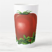 Rood Tomaat, groenten en fruit Latte Mok (Voorkant)