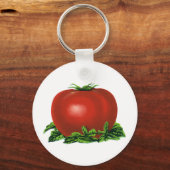  Rood Tomaat, groenten en fruit Sleutelhanger (Achterkant)