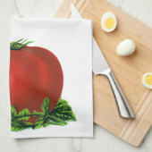 Rood Tomaat, groenten en fruit Theedoek (Quarter Fold)
