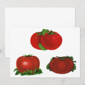  Rood Tomaten Levensmiddelen, vruchten en groenten (Voorkant / Achterkant)