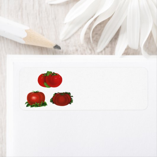  Rood Tomaten Levensmiddelen, vruchten en groenten Etiket (Insitu)