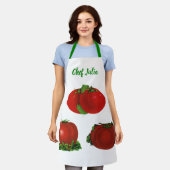 Rood Tomaten Levensmiddelen, vruchten en groenten Schort (Gedragen)