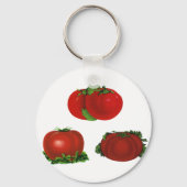  Rood Tomaten Levensmiddelen, vruchten en groenten Sleutelhanger (Voorkant)