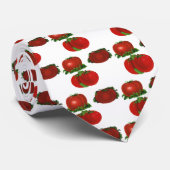 Rood Tomaten Levensmiddelen, vruchten en groenten Stropdas (Opgerold)