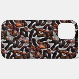 Rood tot koraal gekleurde, zachte, met grijs gekle Case-Mate iPhone case