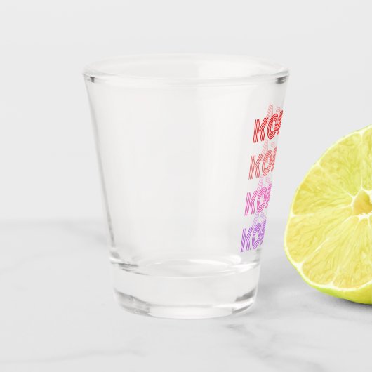 Rood tot Roze Korea Soju Shot Glas (Links)