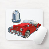 Rood TR3 Muismat (Met muis)