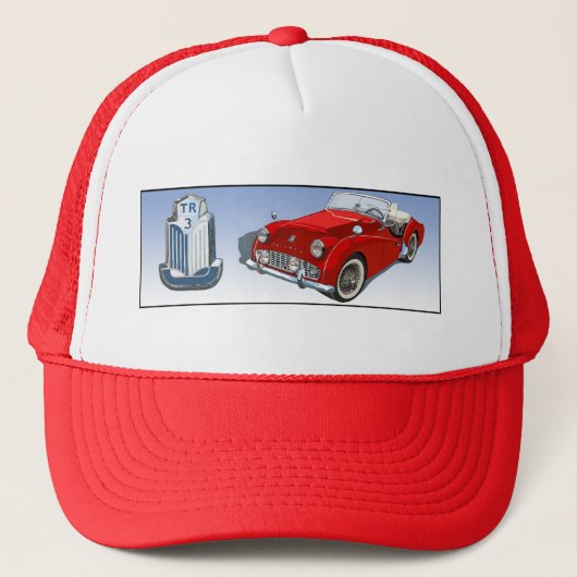 Rood TR3 Trucker Pet (Voorkant)