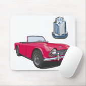 Rood TR4 Muismat (Met muis)