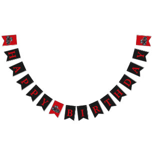 Rood tractor Boerderij Birthday Banner