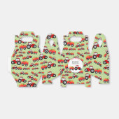 Rood tractor Truck Boerderij Producent Birthday Bedankdoosjes (Uitgevouwen)