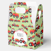 Rood tractor Truck Boerderij Producent Birthday Bedankdoosjes (Geopend)