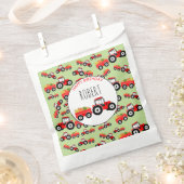 Rood tractor Truck Boerderij Producent Birthday Bedankzakje (Geknipt)