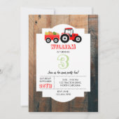 Rood tractor Truck Boerderij Producent Birthday Kaart (Voorkant)