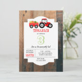 Rood tractor Truck Boerderij Producent Birthday Kaart (Staand voorkant)