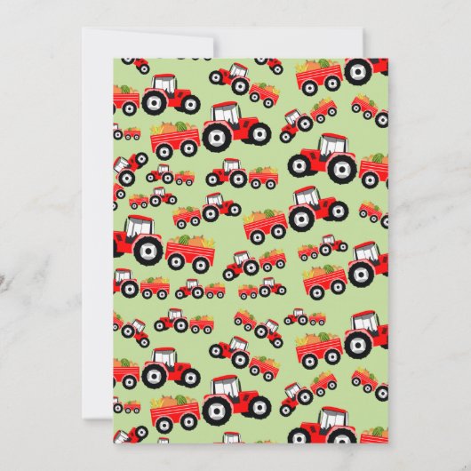 Rood tractor Truck Boerderij Producent Birthday Kaart (Achterkant)
