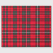 Rood Traditioneel Plaid Tartan Modern Collectie Cadeaupapier (Vlak)