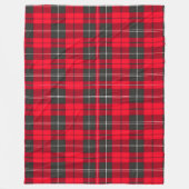 Rood Traditioneel Plaid Tartan Modern Collectie Fleece Deken (Voorkant)