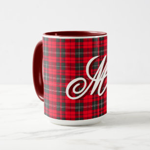 Rood Traditioneel Plaid Tartan Modern Collectie Mok