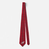 Rood Traditioneel Plaid Tartan Modern Collectie Stropdas (Voorkant)