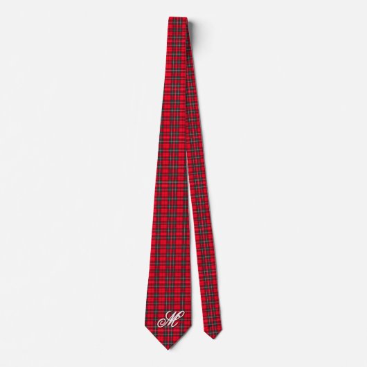 Rood Traditioneel Plaid Tartan Modern Collectie Stropdas (Voorkant)