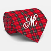 Rood Traditioneel Plaid Tartan Modern Collectie Stropdas (Opgerold)