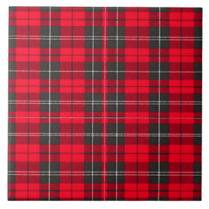 Rood Traditioneel Plaid Tartan Modern Collectie Tegeltje