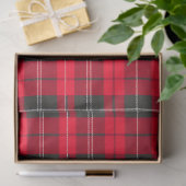 Rood Traditioneel Plaid Tartan Modern Collectie Tissuepapier (Geschenk)