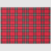 Rood Traditioneel Plaid Tartan Modern Collectie Tissuepapier (Voorkant)