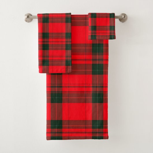 Rood Traditioneel Plaid Tartan Populair Collectie Bad Handdoek (Insitu)