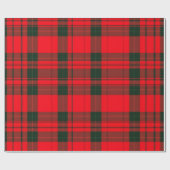 Rood Traditioneel Plaid Tartan Populair Collectie Cadeaupapier (Vlak)