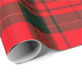 Rood Traditioneel Plaid Tartan Populair Collectie Cadeaupapier (Rol Hoek)
