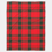 Rood Traditioneel Plaid Tartan Populair Collectie Fleece Deken (Voorkant)