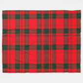 Rood Traditioneel Plaid Tartan Populair Collectie Fleece Deken (Voorkant (Horizontaal))