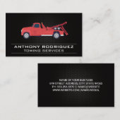 rood trekkend voertuig visitekaartje (Voorkant / Achterkant)