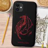 Rood Tribal Dragon Zwart Case-Mate iPhone Case