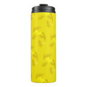 Rood Tropisch Bladerlicht Thermosbeker (Voorkant)