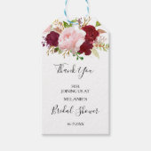 Rood tropisch en romantisch Vrijgezellenfeest Cadeaulabel (Voorkant)