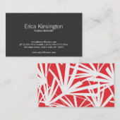 ROOD TROPISCH VISITEKAARTJE (Voorkant / Achterkant)