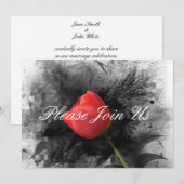 Rood Tulip Weddenschap Kaart (Voorkant / Achterkant)