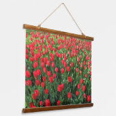 Rood Tulpen 01 Hangend Wandkleed (Gebogen)