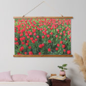 Rood Tulpen 01 Hangend Wandkleed (Slaapkamer)