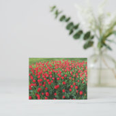 Rood Tulpen 01 Visitekaartje (Staand voorkant)