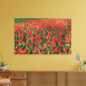 Rood Tulpen 02 Canvas Afdruk (Insitu (Woonkamer))